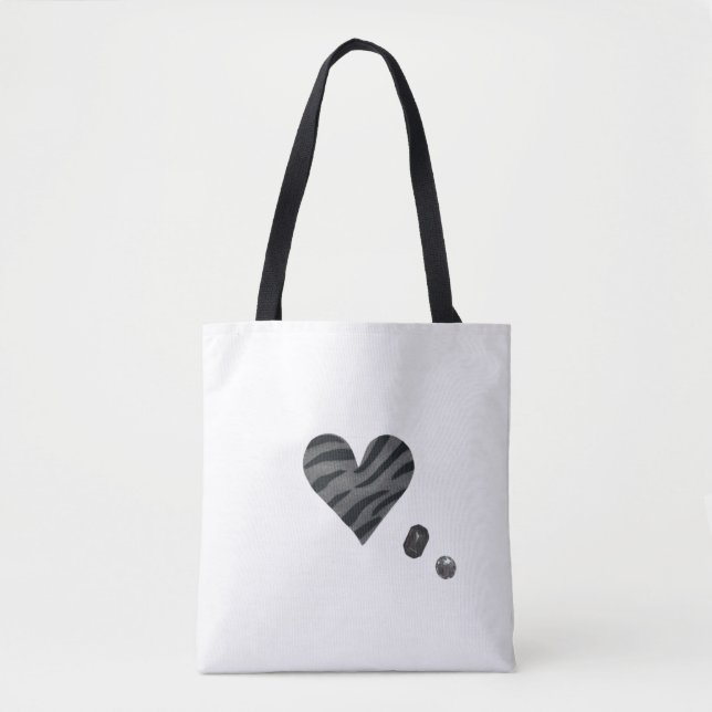 Zebra-heart Tasche (Vorderseite)