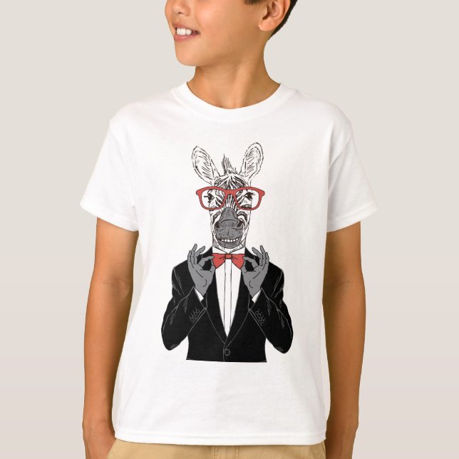 Zebra-Herr T-Shirt (Vorderseite)