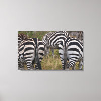 Zebra Hinterns Leinwand Print