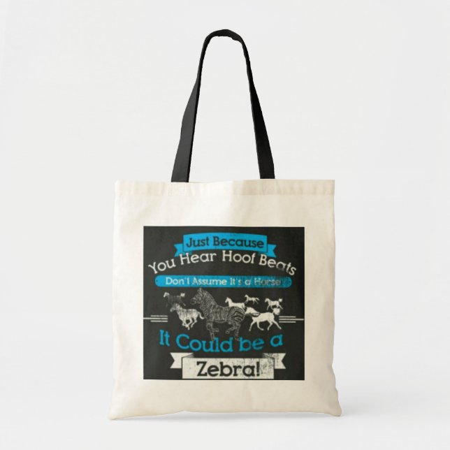 Zebra hoofbeats Tasche (Vorne)