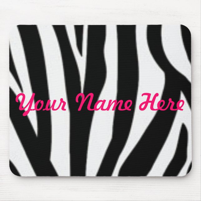 Zebra, Ihr Name hier Mousepad (Vorne)