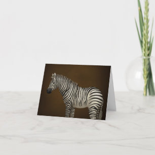 Zebra Illustration Exotic Wildlife Personalisiert