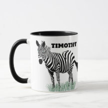 Zebra in der grasrealistischen Illustration