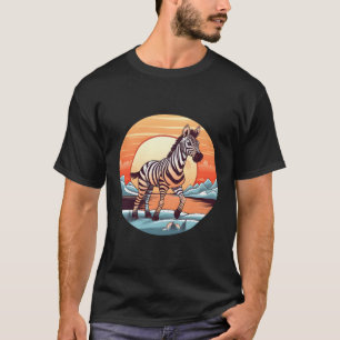 Zebra in der wilden afrikanischen Landschaft T-Shirt