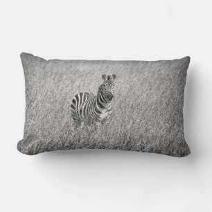 Zebra in hohem Gras Lendenkissen