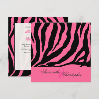 ZEBRA-INVITATIONEN / DIY-FARBE EINLADUNG