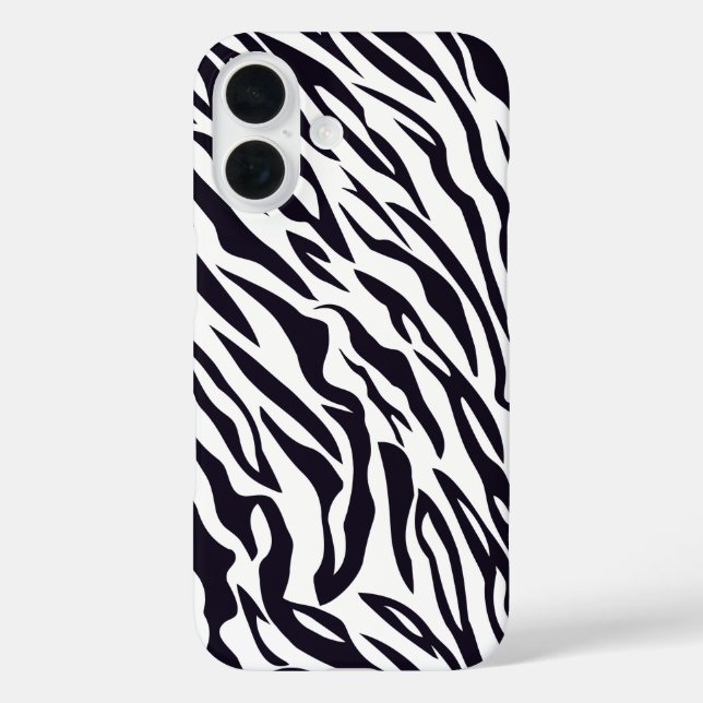 Zebra iPhone 16 Hülle (Rückseite)