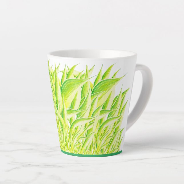Zebra Iris sur une petite Mug Latte (Angle droit)