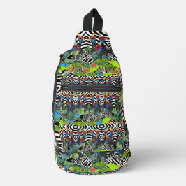 Zebra Kanga  Crossbody Bag