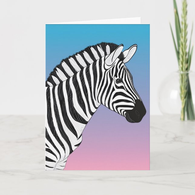 Zebra Karte (Vorderseite)