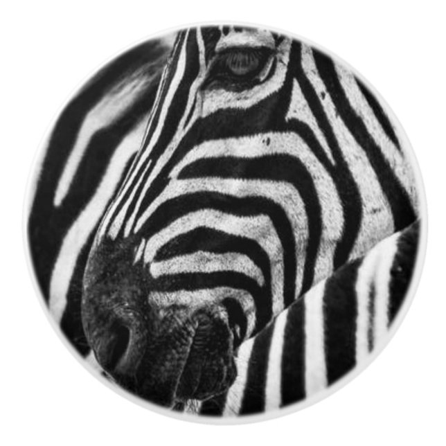 ZEBRA KERAMIKKNAUF (Vorderseite)