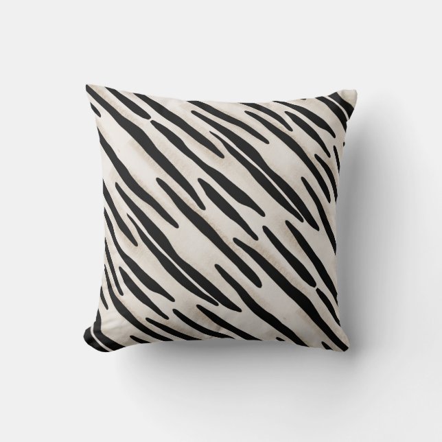 Zebra-Kissenkoordinaten Kissen (Vorderseite)