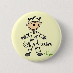 Zebra kleiden oben T-Shirts und Geschenke Button