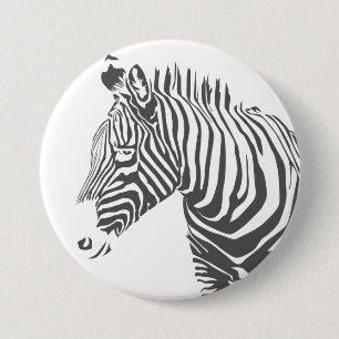Zebra-Knopf Button