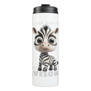 Zebra konzentrierte Phantastische Niedlich Adorabl Thermosbecher