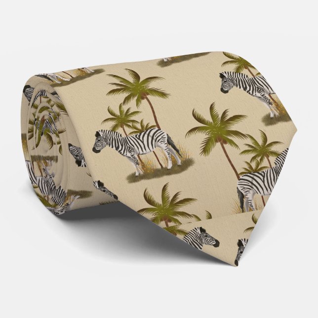 Zebra Krawatte (Gerollt)