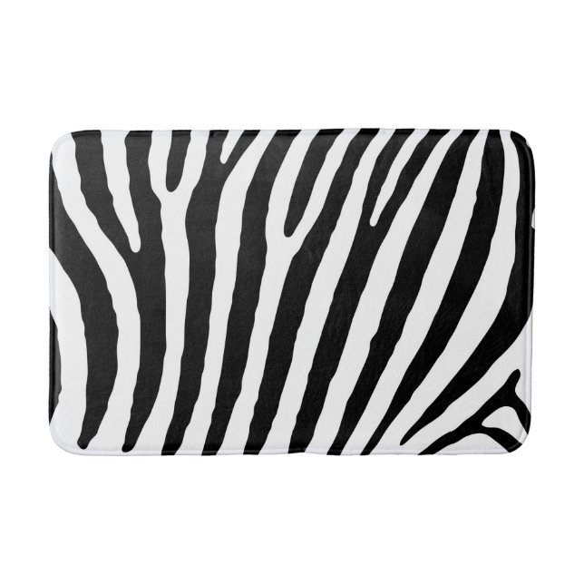 Zebra-kundenspezifische mittlere Bad-Matte Badematte (Vorderseite)