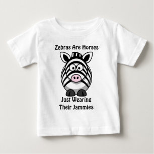 Zebra-Kunst Baby T-shirt