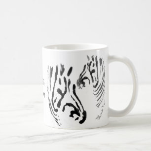Zebra-Kunst mit Namen Kaffeetasse