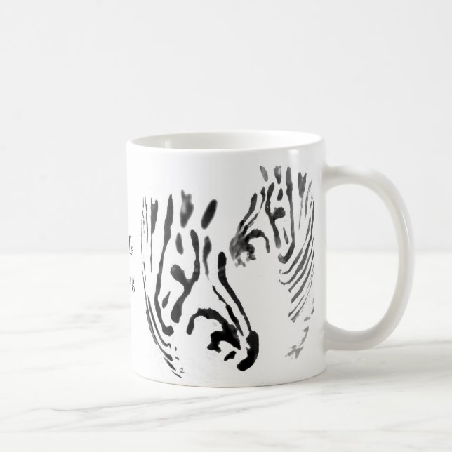Zebra-Kunst mit Namen Kaffeetasse (Rechts)