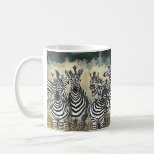 Zebra lachen - ein fröhliches Herz Kaffeetasse