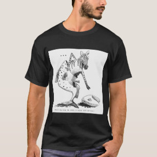 Zebra-Lachs-Cartoon T-Shirt