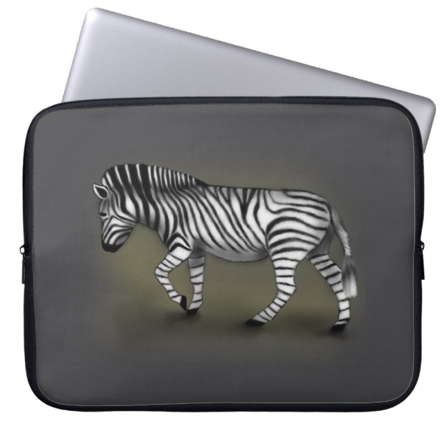 ‚Zebra‘ Laptopschutzhülle (Vorderseite)