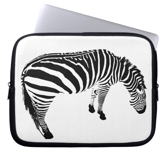 Zebra Laptopschutzhülle (Vorderseite)