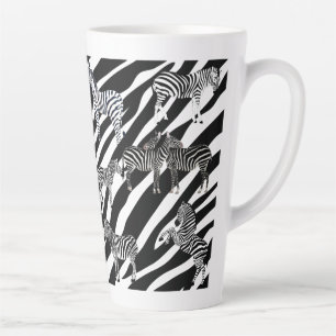 Zebra Latte Mug