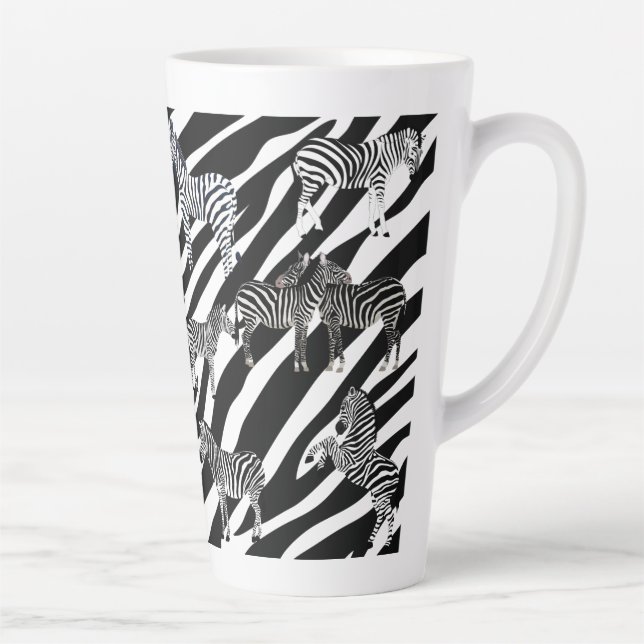 Zebra Latte Tasse (Rechts)