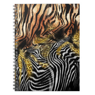 Zebra Leopard-Muster Notizblock
