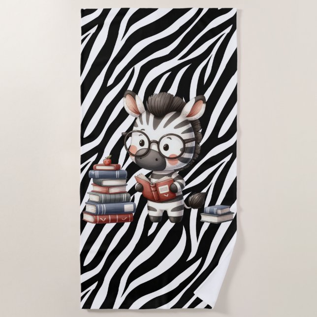 Zebra-Lesebücher. Strandtuch (Vorderseite)