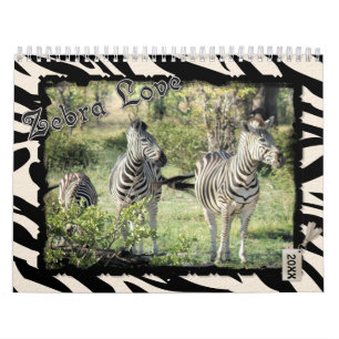 Zebra-Liebe 2021 Kalender