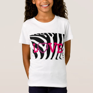 Zebra LIEBE Tspitze T-Shirt