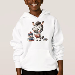 Zebra liest Bücher - Zurück zur Schule Hoodie
