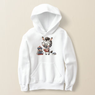 Zebra liest Bücher - Zurück zur Schule Hoodie