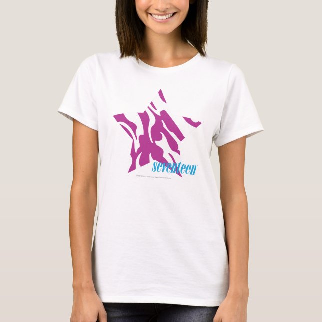 Zebra lila 4 T-Shirt (Vorderseite)