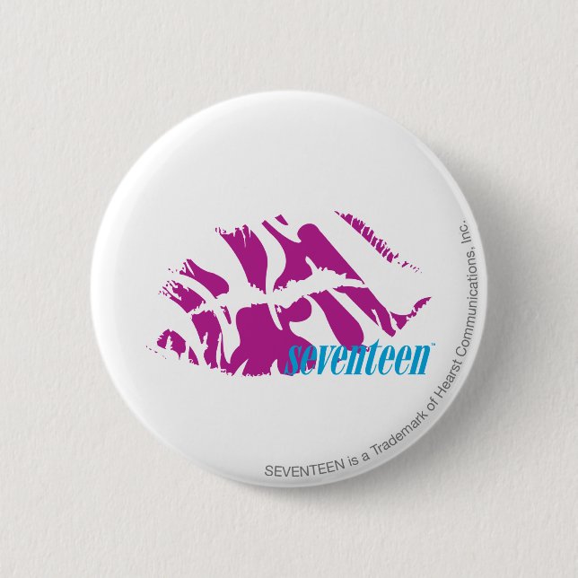 Zebra lila button (Vorderseite)