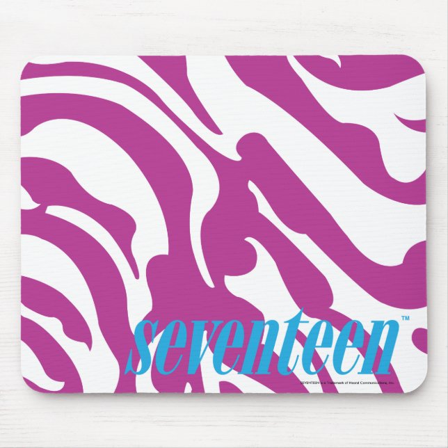Zebra lila mousepad (Vorne)
