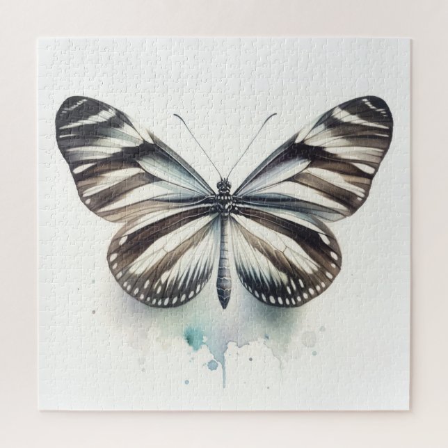 Zebra Longwing Butterfly AREF281 - Watercolor (Vertikal)