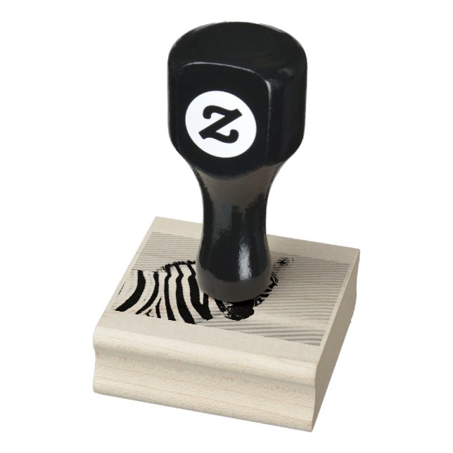 Zebra looking at you gummistempel (Stempel)