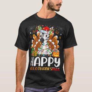 Zebra Lover Halloween Weihnachtsglücklich Hallotha T-Shirt