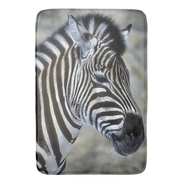 Zebra Lovers Art Badematte (Vorderseite Vertikal)