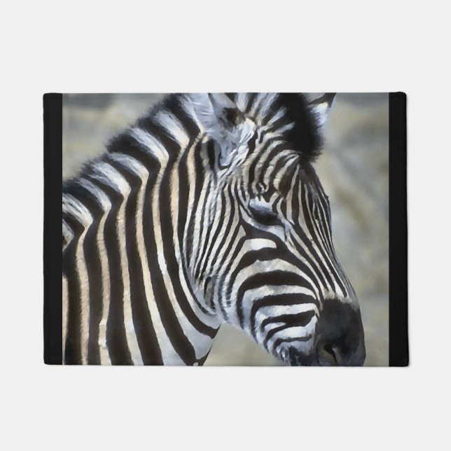 Zebra Lovers Fußmatte (Vorderseite)