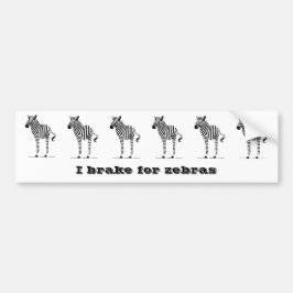 Zebra Lovers Geschenke Autoaufkleber