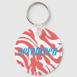 Zebra LtPink Schlüsselanhänger
