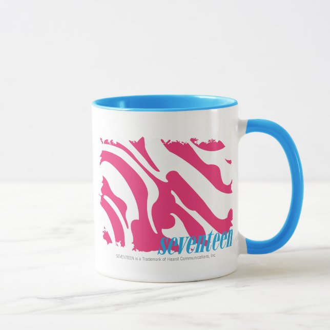 Zebra-Magenta 3 Tasse (Rechts)