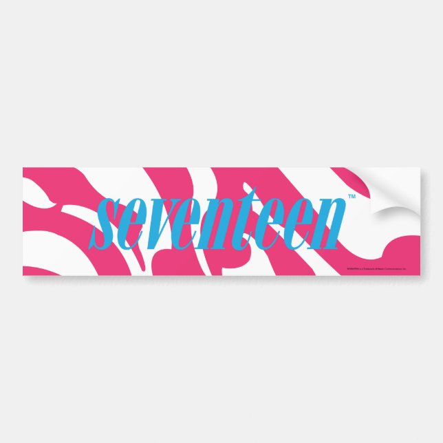 Zebra-Magenta Autoaufkleber (Vorne)