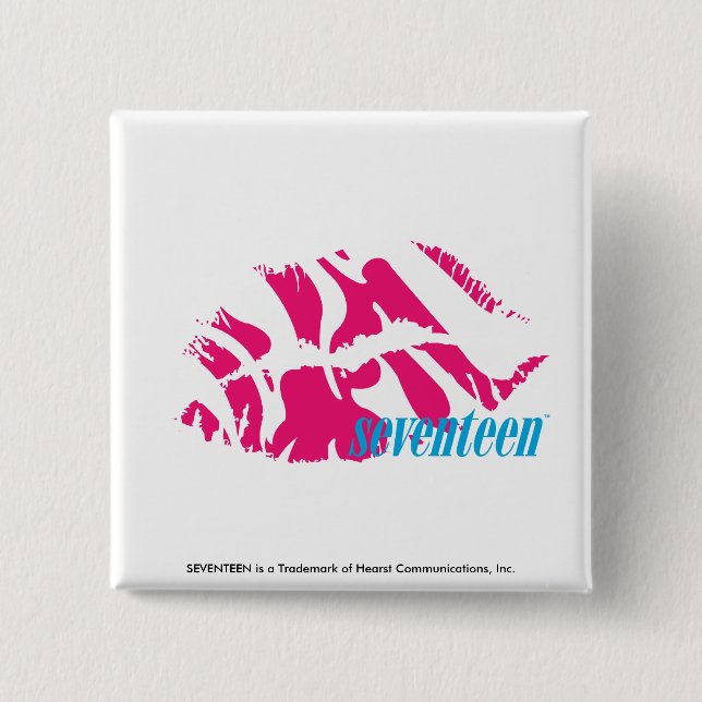 Zebra-Magenta Button (Vorderseite)