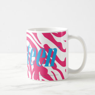 Zebra-Magenta Kaffeetasse